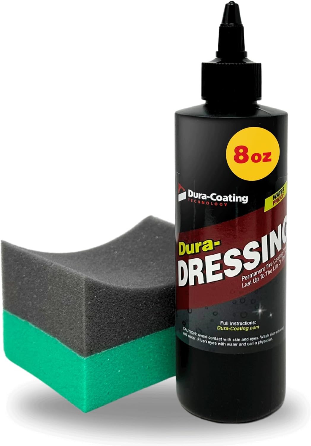 DURA-COATING TECHNOLOGY, Dressing Tire Dressing Re-Load Kit, for Tires Already Coated with Dura-Dressing - Car Tire Shine for Ultimate High Gloss Shine, Protection & Renewal - XL 8oz Bottle