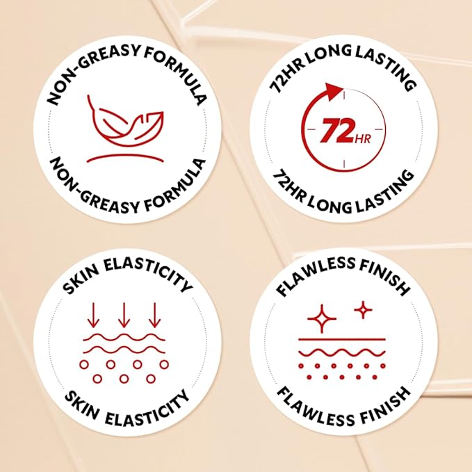 [*Mini Size*] TIRTIR Mask Fit Red Cushion Foundation | Long-Lasting, Lightweight, Buildable Coverage, Semi-Matte Finish, Korean Cushion Foundation (#45W Chestnut, 0.15 Oz)