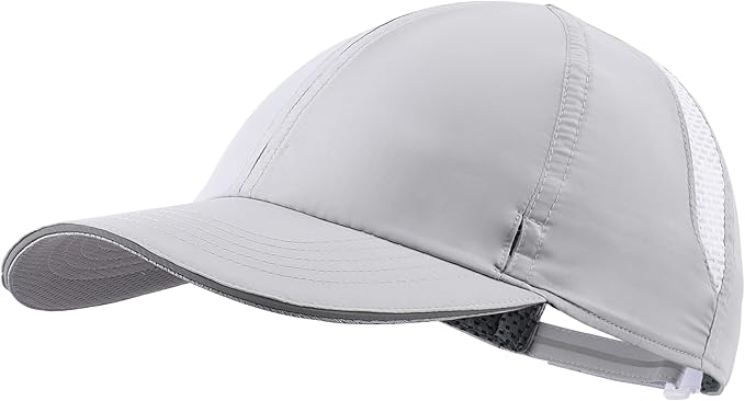 Connectyle Mens Womens Quick Dry Performance Running Cap Lightweight Reflective Sports Hat UPF 50+ Outdoor Athletic Sun Cap