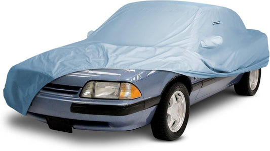 iCarCover Custom Car Cover for 1979-2004 Ford Mustang LX, GT Waterproof All Weather Rain Snow UV Sun Protector Full Exterior Indoor Outdoor Car Cover