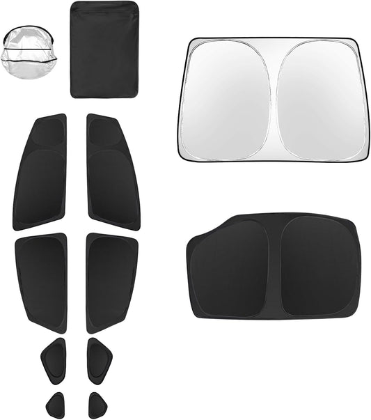 10pcs Car Window Shades for Toyota Prius Hatchback 2010-2015 (Not Prius C or Prius V) Accessories,Windshield Side Rear Full Sunshade,Sun Visor UV Blocking, Privacy Protection for Camping Outdoor