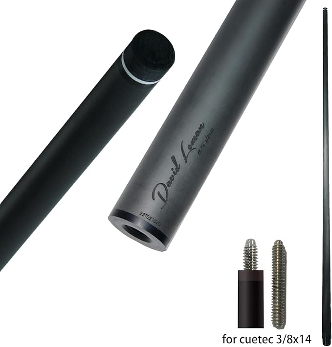 29.13" /Radial Wavy 3/8-10 3/8-11 3/8-14 Uni-Loc 5/16-18 Carbon Pool Cue Single Shaft, Low Deflection Technology, Ultra-Smooth, pro Taper, Easy to Control