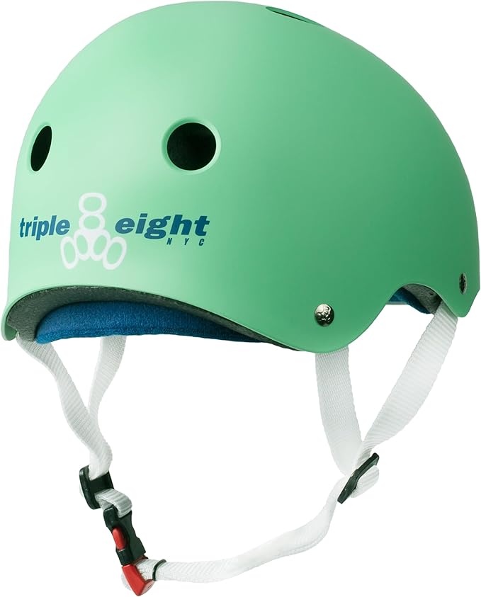 Triple Eight Certified Sweatsaver Helmet for Skateboarding, BMX, Roller Derby, Roller Skating, Inline Skating, Scooter and Bike
