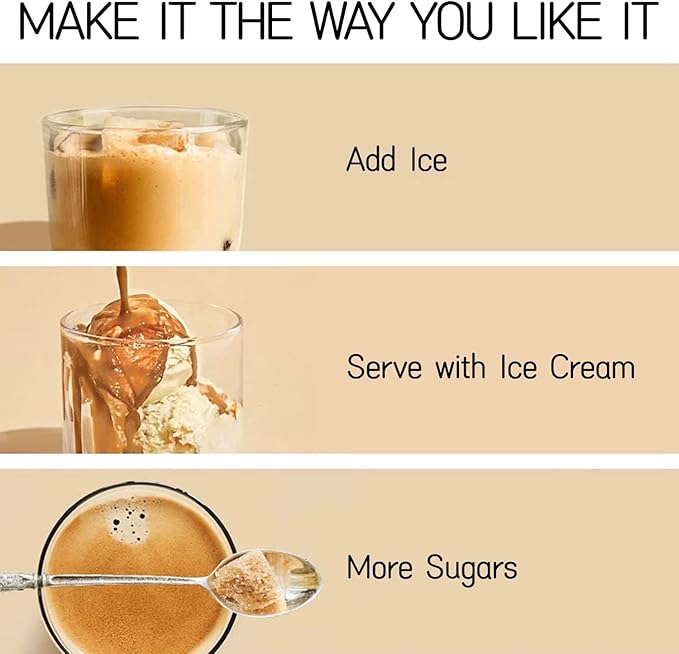 GANOHERB 7 in 1 Mushroom Coffee Mix, Instant Latte Coffee Blend Nootropic Cafe Complex with Reishi, Lion’s Mane, Chaga, Turkey Tail, Maitake, Cordyceps for Energy Focus Immune Boost (10 Servings)