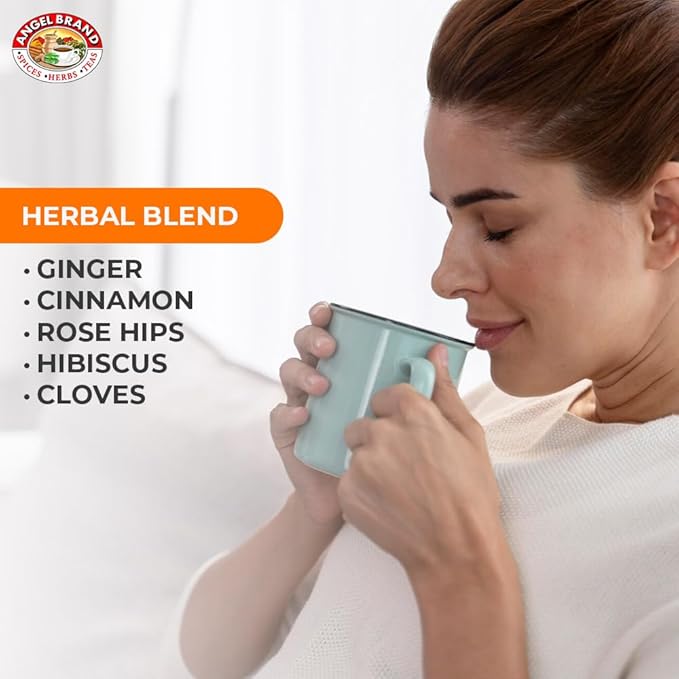 Angel Brand Ginger Tea Bags 25 – Ginger Root Tea for, Digestion & Immune Support