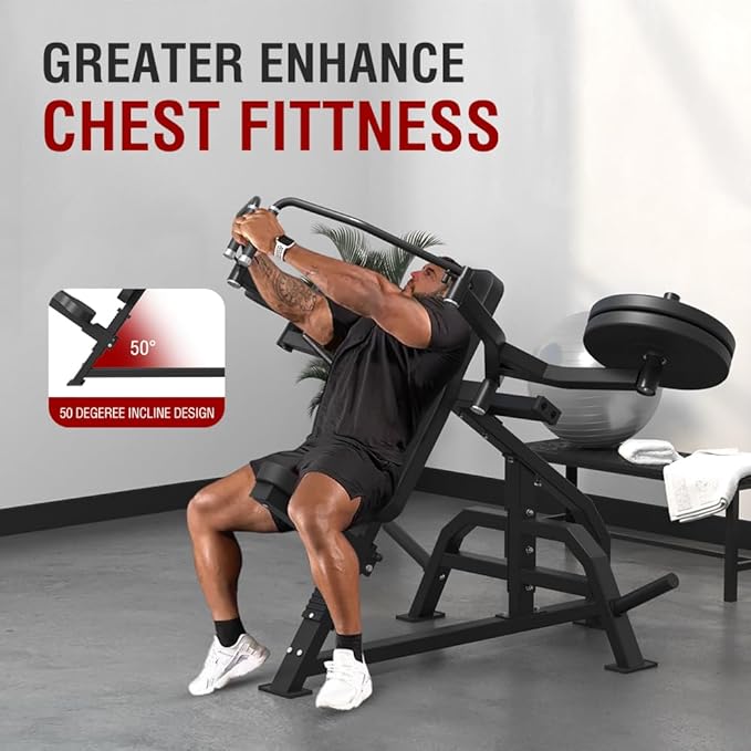 Chest Press Machine,Incline Chest Fly Machine,Deck Fly Machine,Upper Body Strength Training Equipment for Home Gym