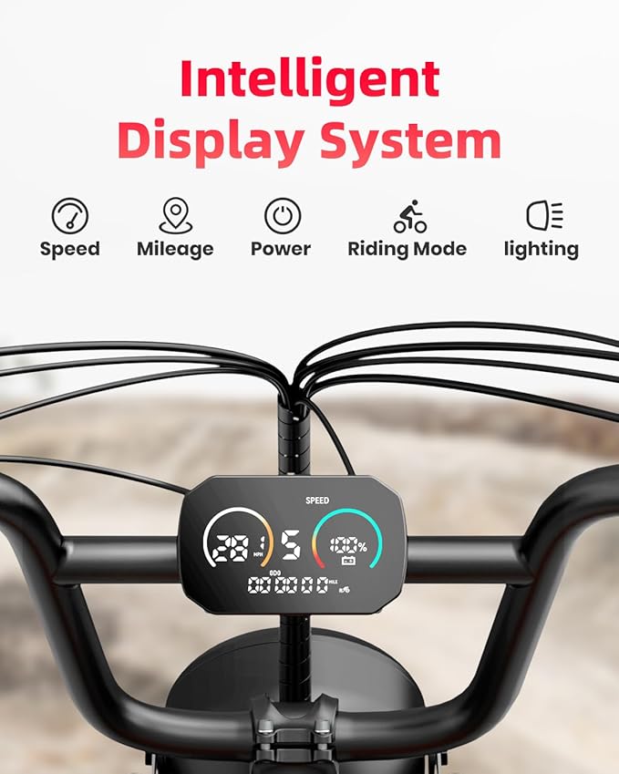 V9-G60 Peak 1500W Ebike, 48V 20Ah(960WH) Removable Battery, 72Miles &32MPH,20" Fat Tire Dirt Bike,7 Speed Gears,Dual Shock Absorber, Adults Electric Bike for Mountains, Snow, Sand, Road