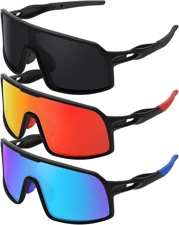 Polarized Sports Sunglasses for Men and Women Cycling Glasses UV Protection Goggles for Mountain Bike Running Fishing