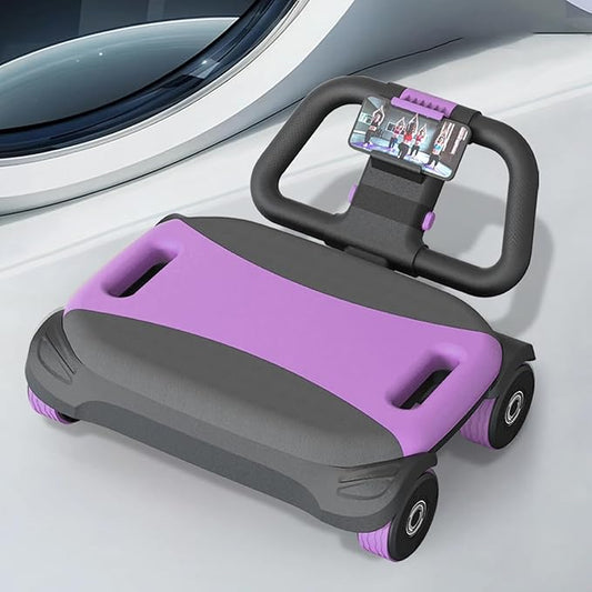 FIAMERMOR 2025 AB Roller Wheel - 4 wheel elbow support abdominal wheel automatic rebound abdominal fat burning weight loss core training equipment home/gym