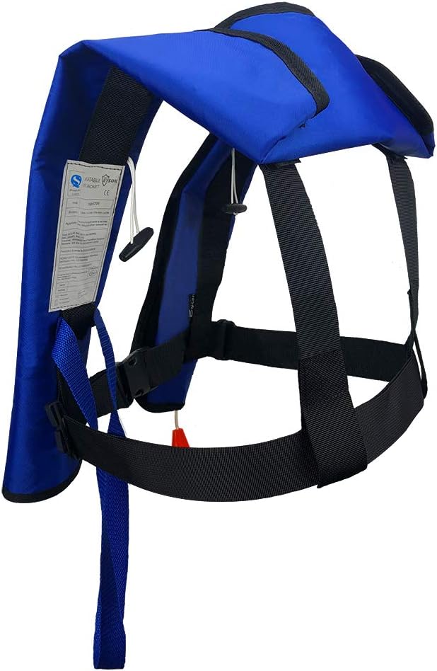 Manual Inflatable Life Jacket|Life Vest for Adults|PFD Low Profile|Supports up to 330 lbs(YSH700)