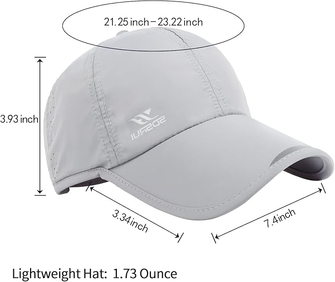 Running Hat Outdoor Sun Protection Hat Mesh Quick Dry Hat Thin Cool Baseball Cap for Women and Men