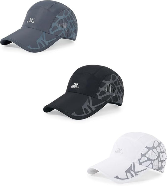 Running Hat Outdoor Sun Protection Hat Mesh Quick Dry Hat Thin Cool Baseball Cap for Women and Men