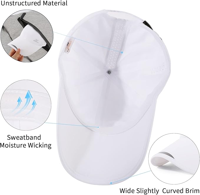 Running Hat Outdoor Sun Protection Hat Mesh Quick Dry Hat Thin Cool Baseball Cap for Women and Men
