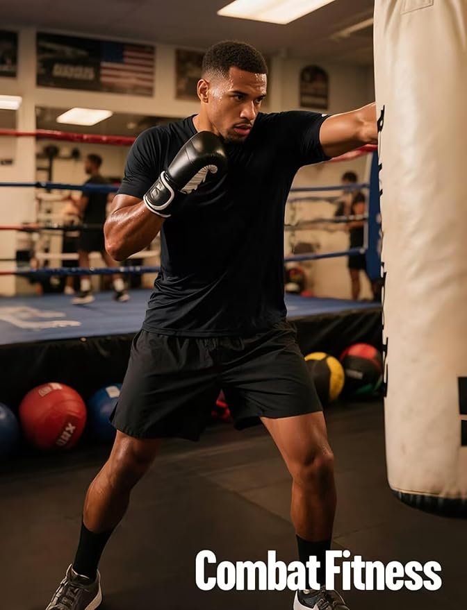 Zengjo Athletic Shirts for Men Short Sleeve Quick Dry Workout Running Gym Sport Exercise Tee Moisture Wicking