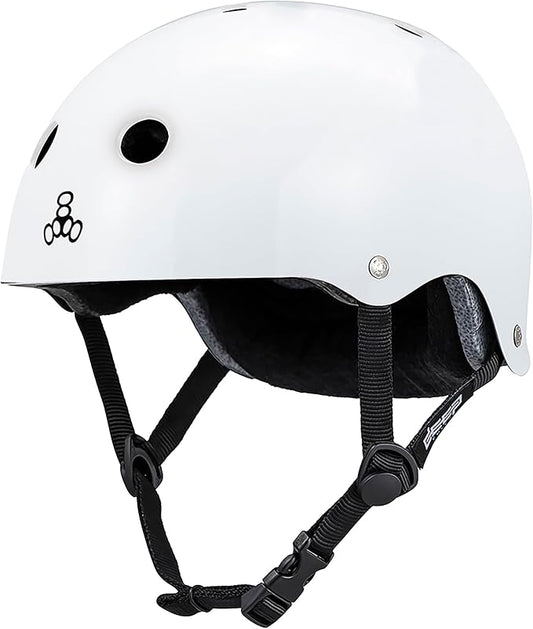 Triple Eight Deep Cover Helmet - Ideal for Skateboarding, Bicycling, BMX, and Roller Skating