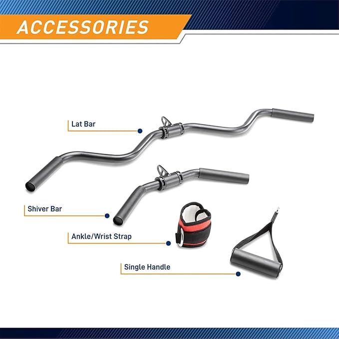 Marcy Multifunctional Workout Station 100lbs to 200lbs Stack Home Gym for Weightlifting and Bodybuilding