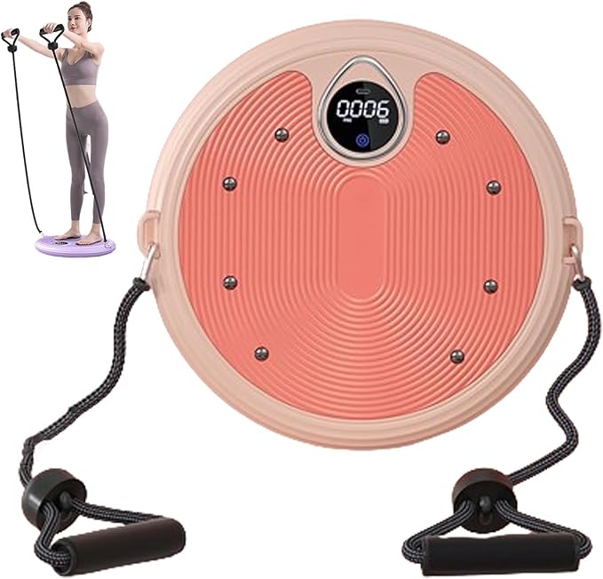 Waist sculptor twist Ab Twister Board 11.8x1.5in Exercise Waist Twisting Disc with 8 Magnets Fitness Twister Handles Trims Waist Slimming Balance Rotating Disc Planche a disque pour abdominaux(