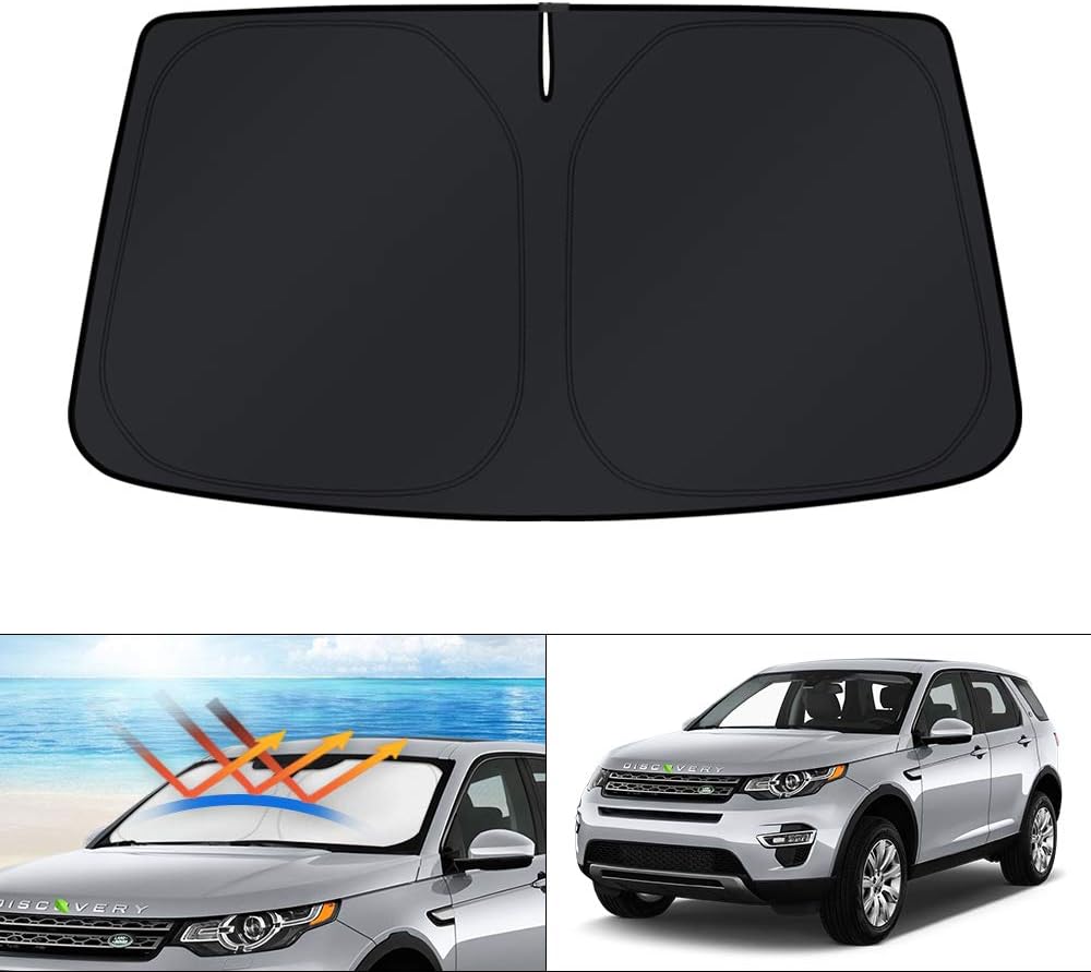 KUST Windshield Sun Shade for Land Rover Discovery Sport 2014-2019 Accessories Custom Fit Sunshade Foldable Window Sun Visor Protector Blocks UV Rays Keep Your Car Cooler