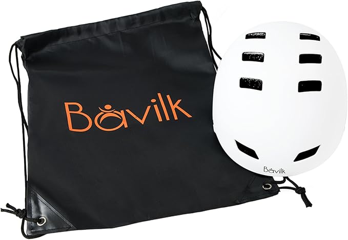 Bike Helmet 3 Sizes for Teenager Kids Youth Adults,Bavilk Skateboard Helmet Adjustable Multi-Sport Bicycle Cycling Scooter Roller Skate Inline Skating Rollerblading for Girls Boys Women Men Teen