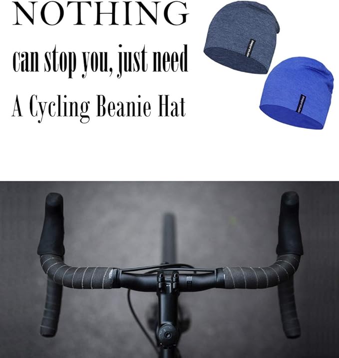 9" Multifunctional Lightweight Beanies Hats Snug Fitting, Running Skull Cap Helmet Liner Sleep Caps