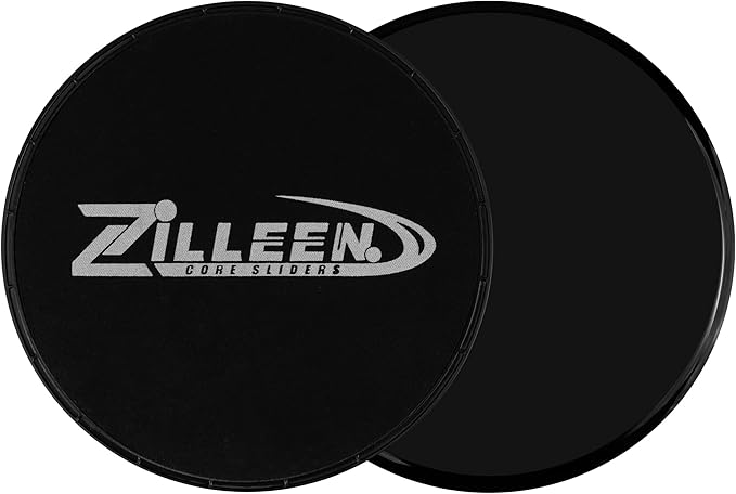 ZILLEEN Exercise Sliders for Working Out Fitness Discs for Pilates Women Men, 2 Pack