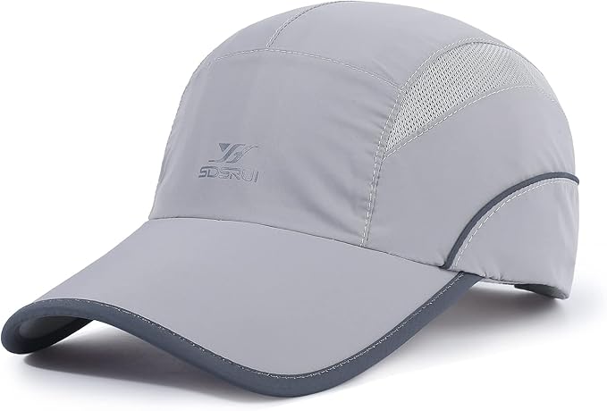 Running Hat Mesh Sports Cap Lightweight Quick Drying Runner Cap for Men Women