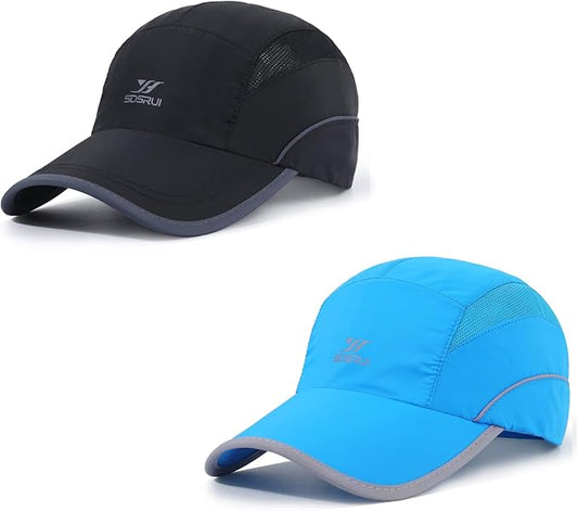 Running Hat Mesh Sports Cap Lightweight Quick Drying Runner Cap for Men Women