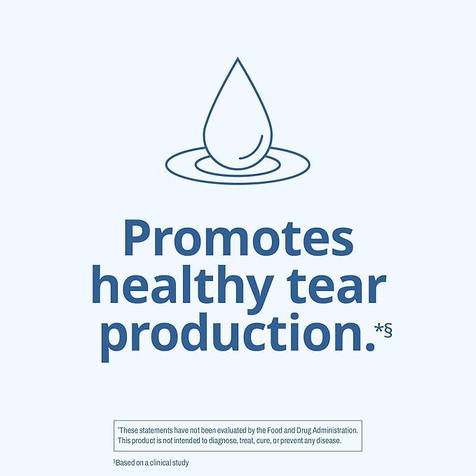 BLINK NutriTears Clinically Proven Supplement for Dry Eyes, 50 Softgels, Eye Care Supplement to Hydrate Eyes from Within for Long Lasting Relief You Can Feel