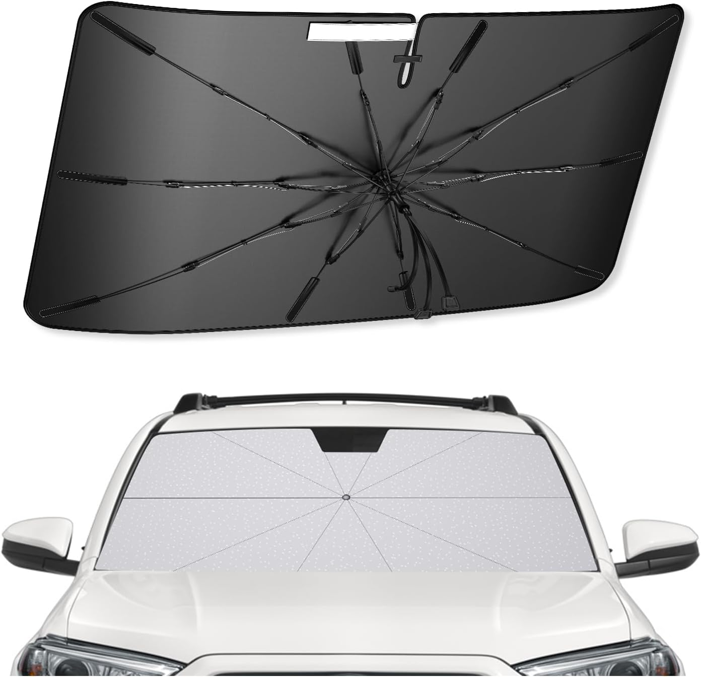 SXCY for 2025 Toyota 4Runner Windshield Umbrella Sunshade [Easier Foldable] for 2025 Toyota 4Runner Accessories 2025 4Runner Sunshade Umbrella 2025 4Runner Windshield Umbrella Shade