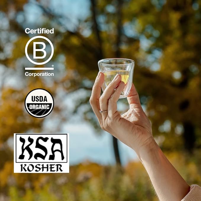 Grace Farms Organic GENMAICHA Green Tea (16 pyramid sachets) | Japanese Sencha and Toasted Rice | Smooth and Nutty | Organic and Kosher Certified | Gives Back 100% of Profits