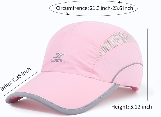 Running Hat Mesh Sports Cap Lightweight Quick Drying Runner Cap for Men Women