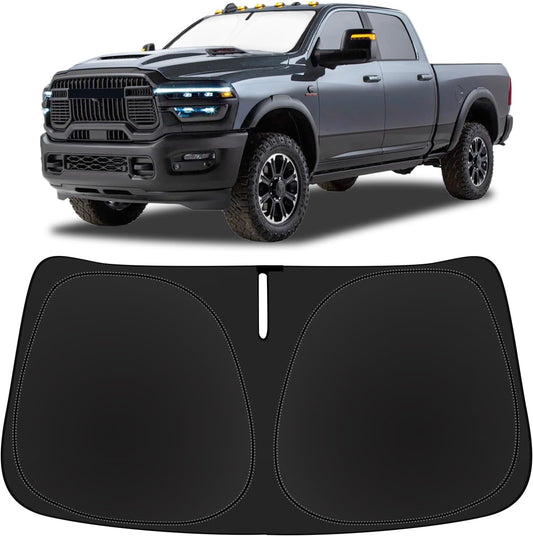 Sun Shade Sunshades for Dodge RAM 2500 3500 Truck Accessories Windshield Cover Front Window Sun Shield Fits RAM 2500 2010-2025 2026 2Dr RegularCab, 4Dr QuadCab, CrewCab, MegaCab Sun Visor Protector