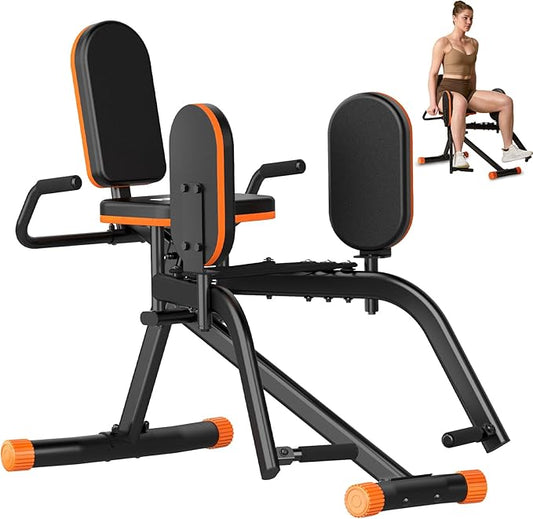 Hip Abductor Machine for Home Gym | Compact Glute Trainer & Thigh Workout Equipment with 3-Level Resistance,Silent Design | Leg Abductor Machine & Booty Builder for Women/Men