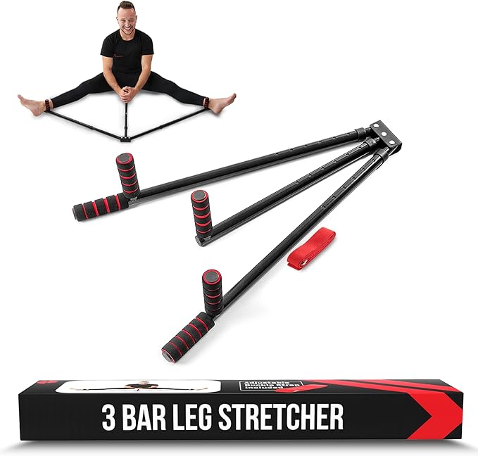 Split Machine for Flexibility with Trainer APP – Adjustable 3 Bar Leg Stretcher to Boosts Range of Motion, Leg and Groin Flexibility with Split Stretcher Machine Timer, for Martial Arts, MMA, Yoga