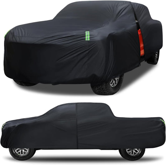 Truck Car Cover Waterproof All Weather Full Outdoor Pickup Car Cover Rain UV Protection, Size T3 Universal Fit for Ford F150 Chevy Silverado Dodge Ram 1500. (Fit Truck Length 229 to 242 inch)