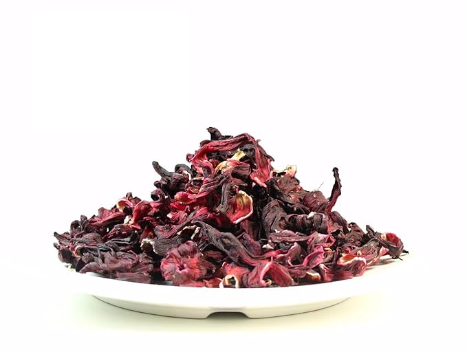 Greenhilltea Premium Dried Hibiscus Flower, Fully natural and healthy, Rich Aroma, Gluten Free, Non GMO, contains benefits of Hibiscus – 4 OZ
