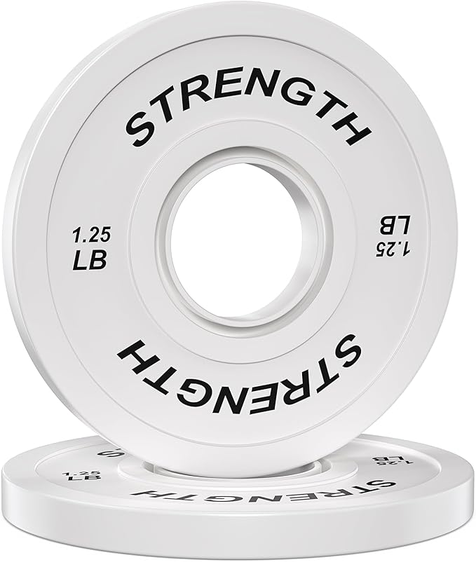 Olympic Rubber Bumper Weight Set - 2 Inch Barbell Plates for Home Gym Strength Training