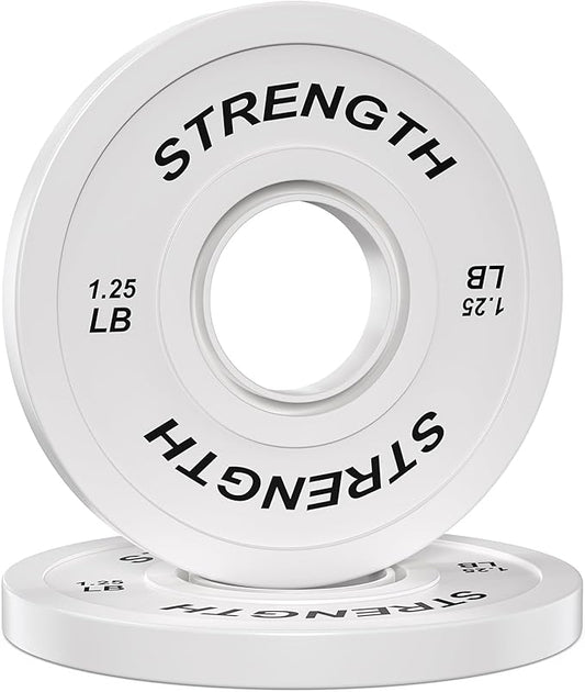 Olympic Rubber Bumper Weight Set - 2 Inch Barbell Plates for Home Gym Strength Training