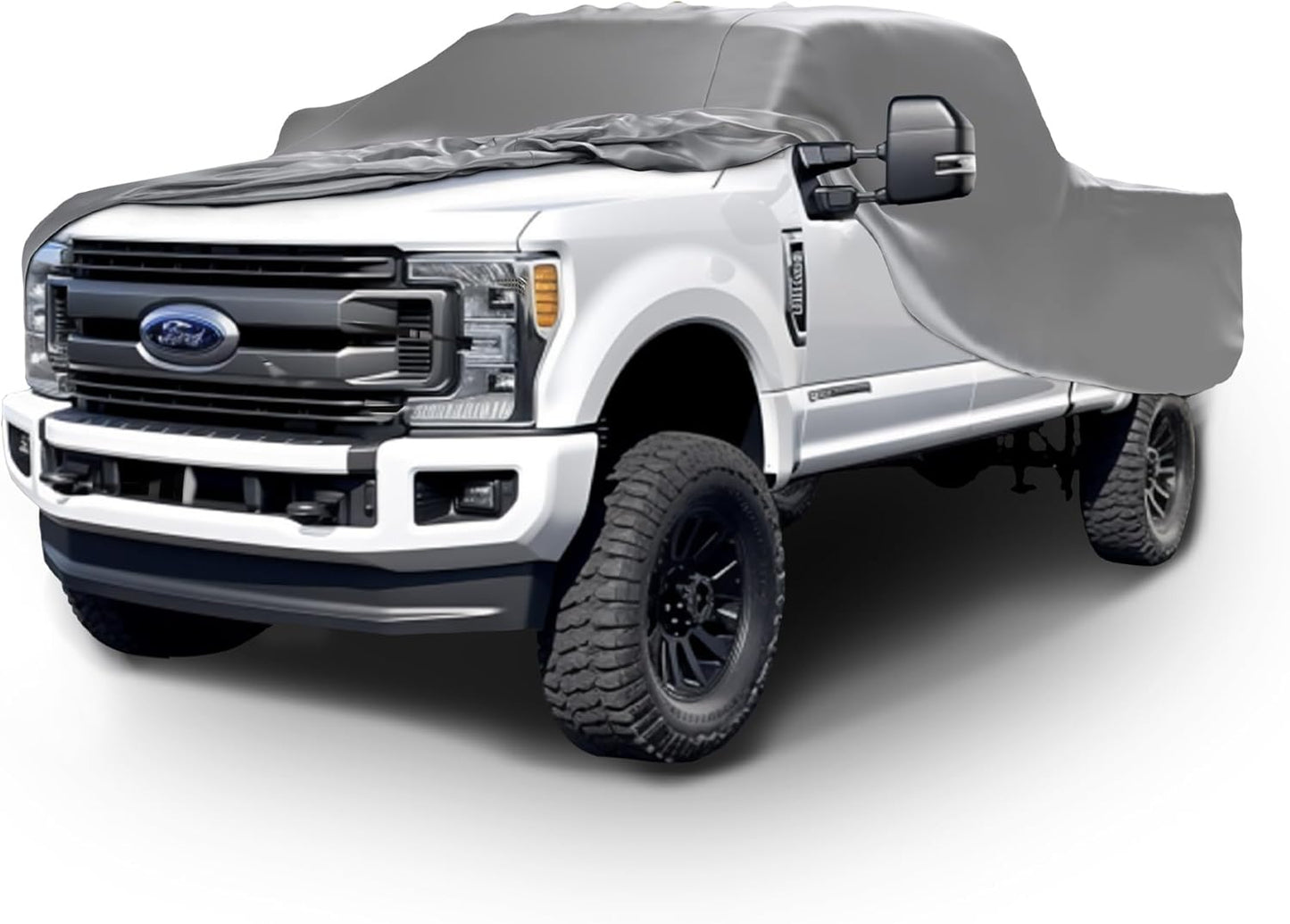 Car Covers Weatherproof Max Truck Cover & Warranty Compatible with Ford 2022-2024 F-250 Regular Cab, 8– Outdoor Cover, Prevents Theft with Cable Lock