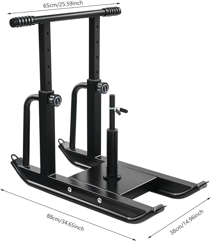 Weight Sled for Strength Training, Heavy Duty Fitness Sled with Shoulder Straps Adjustable Push Pull Sled for Speed, Agility, and Explosive Power, for 1" & 2" Plates