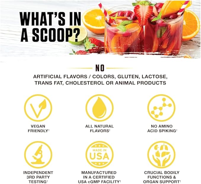 Ambrosia Nektar - Superfood Powder | Complete Health Supplement | Organ Support - Liver, Kidney Health | 30 Servings (Honey Lemon)