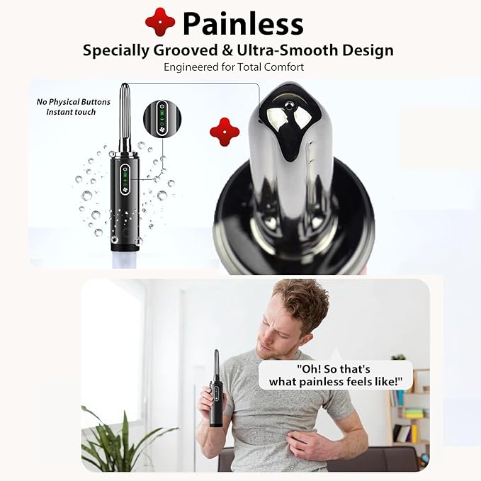 Upgrade Enema Anal Douche , Waterproof Touch Control, Enemas-Douches for Men & Women Colon Cleanse, Shower Enema Bulb-Bottles Kit, Electric Rotating Nozzle, Pressure Spray, Two Douching Modes