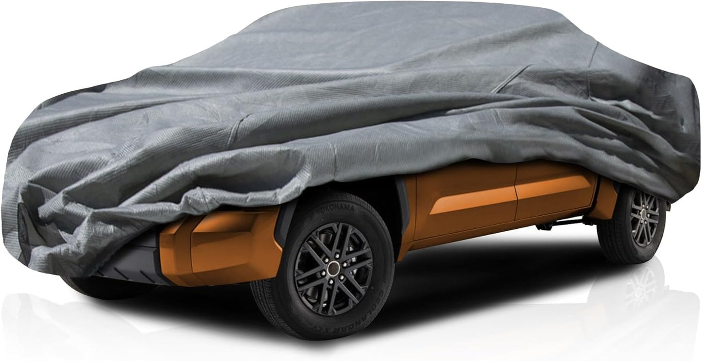 5-Layer Full Truck Cover – Semi Custom Fit for Chevrolet Silverado 2500 / 3500HD 1999-2019 Crew Cab 6.6ft Bed| All-Weather Protection: Waterproof, Dustproof, Windproof, UV-Resistant