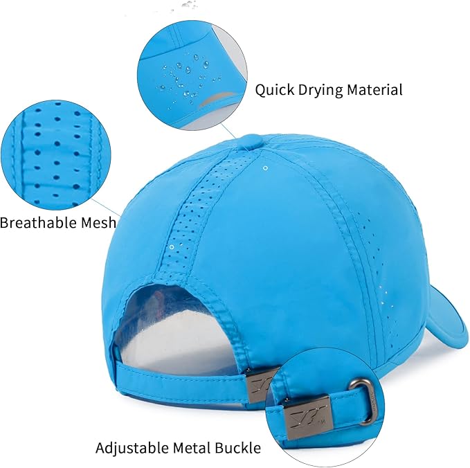 Running Hat Outdoor Sun Protection Hat Mesh Quick Dry Hat Thin Cool Baseball Cap for Women and Men