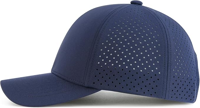 VOBOOM Men Quick Dry Baseball Cap Laser Cut Mesh Ball Curved Brim Snapback Hat