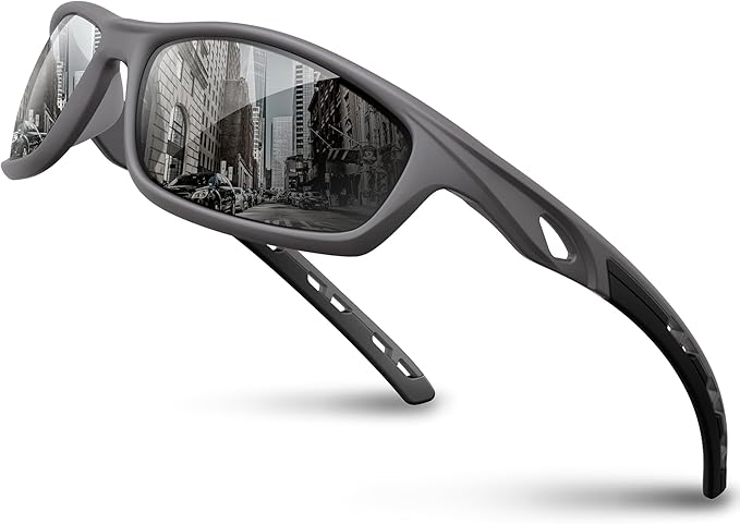 RIVBOS Sunglasses for Men Women Polarized UV Protection Sports Fishing Driving Shades Cycling RB833