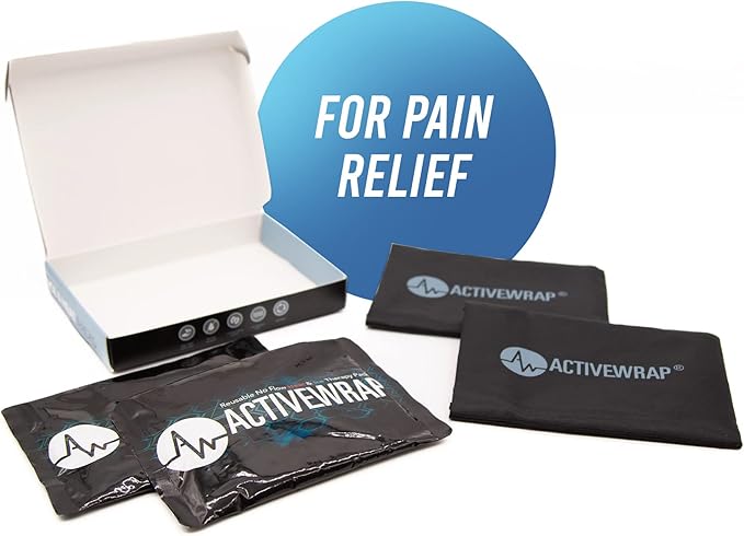 Ice Packs for Injuries Reusable, Hot Cold Packs for Pain Relief, First Aid & Injury Recovery. Includes 2 individual pack covers for use in ActiveWrap Knee,Shoulder & Back Ice Wraps Large, 7x 10 inches