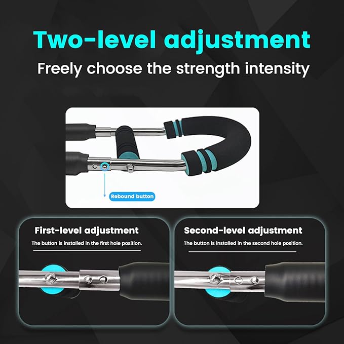 Twister Arm Trainer, Adjustable Arm & Chest Trainer for Men, Portable Twister Exerciser with Resistance Bands - Home Gym Equipment, Strength Training Tool for Upper Body Workout