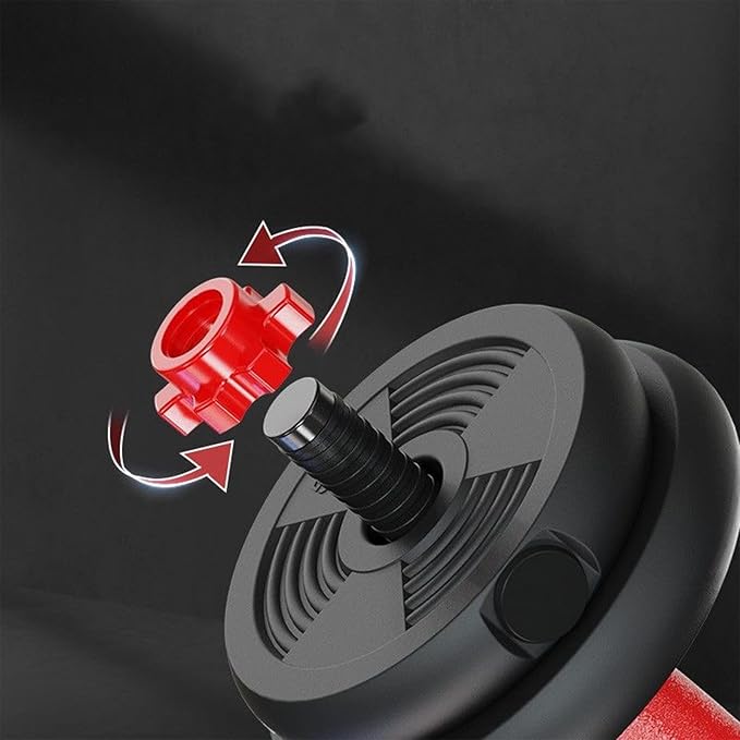 Adjustable Dumbbell Set, 5-44 lbs Free Weight Set with Connector for Barbell, Dumbbells, Push-Up Options, Fitness Exercises for Home Gym Suitable Men/Women