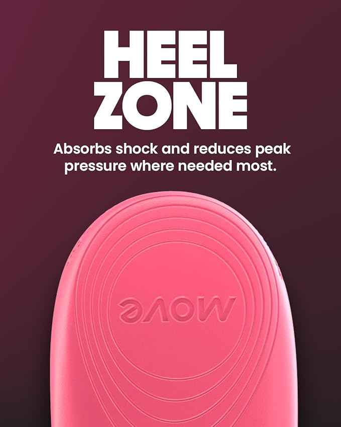 MOVE Baseline - All-Purpose Insoles - Sock Liner - Ultra Thin Shock Absorption - Maximum Freedom of Movement and Energy Return for Cleats, Shoes, Running, Basketball, Baseball (M16-16.5/WM17.5-18)